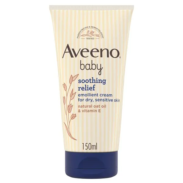 Aveeno Baby Soothing Relief Emollient Cream For Dry, Sensitive Skin 150ml